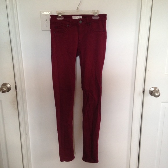 Maroon Skinny Jeggings