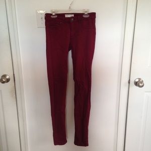 Maroon Skinny Jeggings