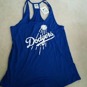 Dodgers MLB racer back top