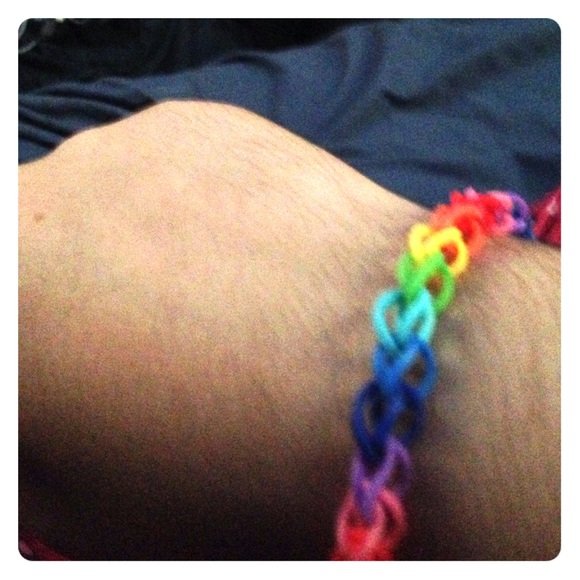 Rainbow loom single bracelet