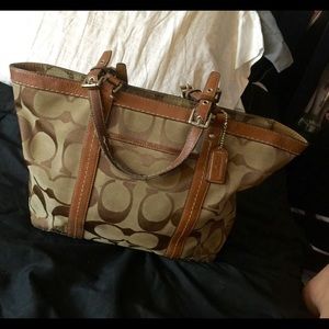 Used Coach tote purse