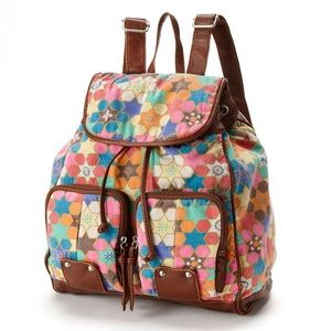 Mudd Tile Print Backpack