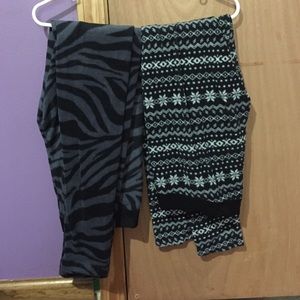 Two pairs of leggings