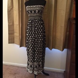 NWOT Black and white print dress