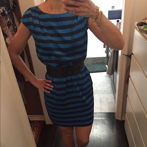 Striped silky Vince Camuto mini dress