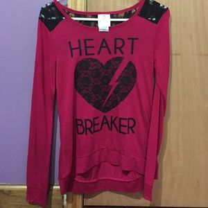 Pink Long Sleeved Top