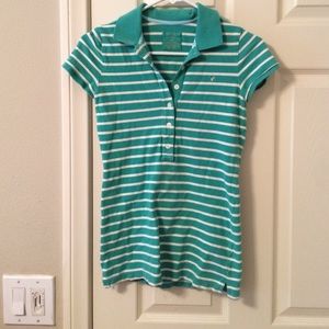 Striped collared shirt