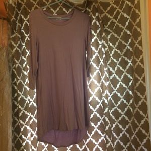 Purple tunic dress