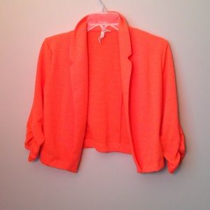 Neon orange jacket