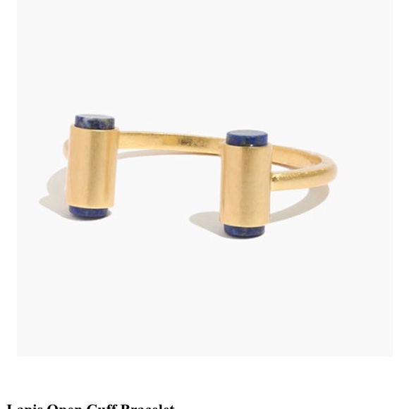 Madewell Jewelry - Lapis open cuff bracelet