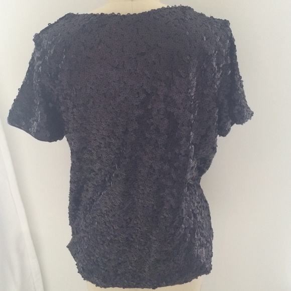 Black sequined top - Picture 3 of 4
