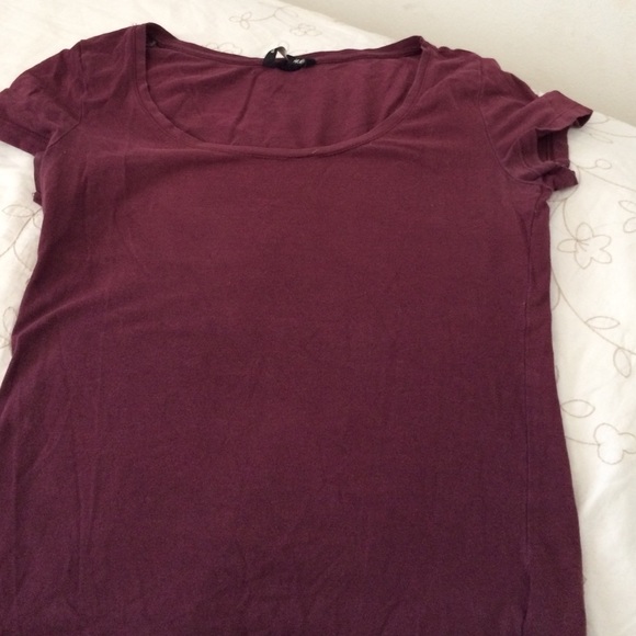 Burgundy top