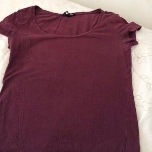 Burgundy top