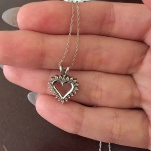 White gold necklace