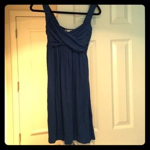 Cobalt Blue Jersey Crossover Sundress