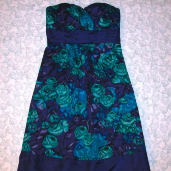 Moulinette Soeurs 0 Strapless Floral Print Dress