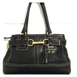 Authentic COACH black leather purse