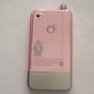 Iphone 4 hard/transparent case with quote