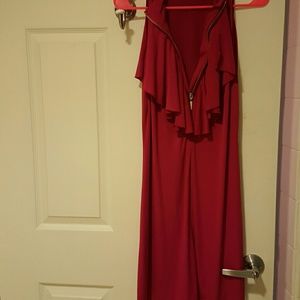 Sleaveless dress Fushia