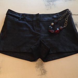 Faux suede shorts