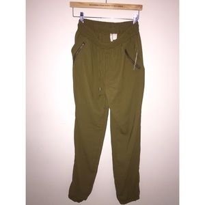 Olive joggers