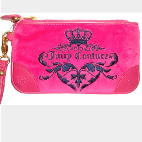 Juicy Couture Handbags - AUTHENTIC: Juicy couture velour and leather wristlet