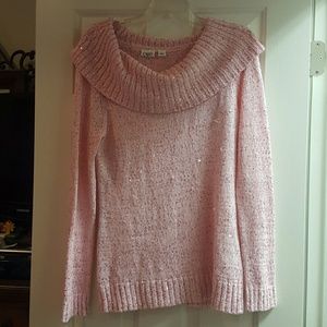 Pink sparkle sweater