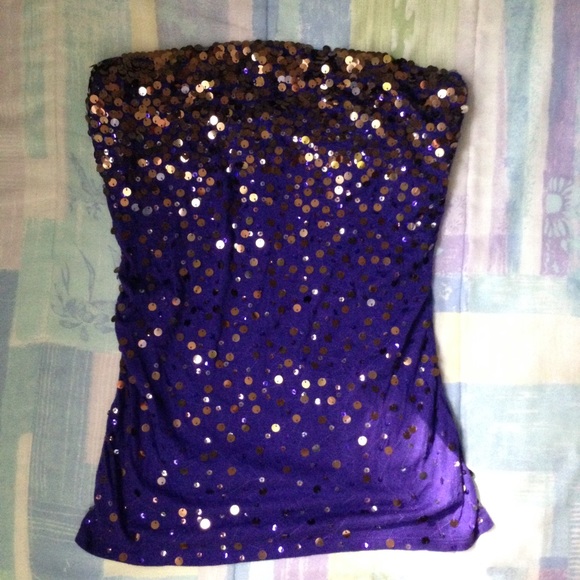 Express Tops - Donated. EXPRESS sequin top 💜✨