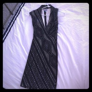 Petite black and white dress by Tracy Reese