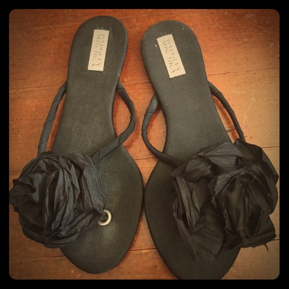 Badgley Mischka flower sandals