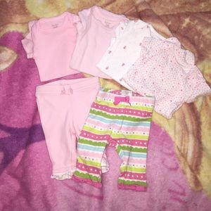 Precious first newborn onesie set