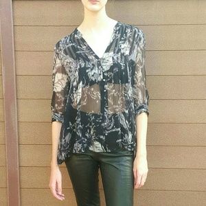 Joie Silk 3/4 Sleeve Blouse