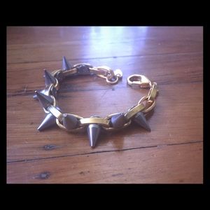Joomi Lim metal luxe double row spike bracelet