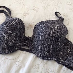 Bra - light gray and white