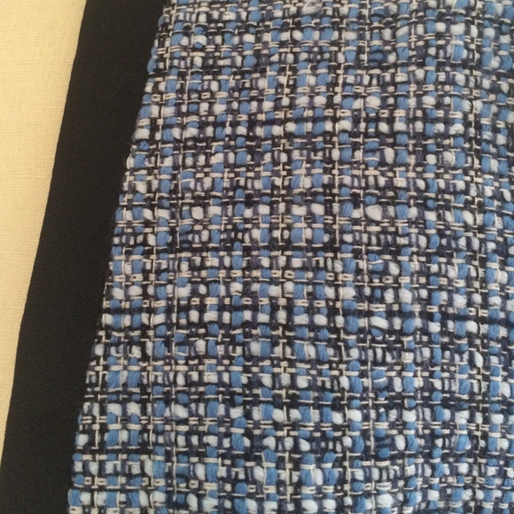 Blue boucle structured jacket - Picture 2 of 4