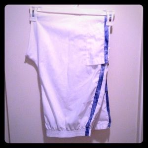 White scrub pants