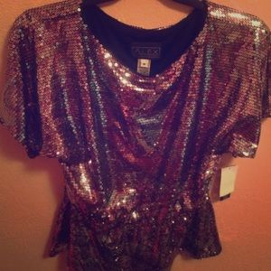 Sequined Party Blouse