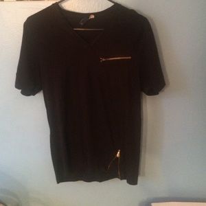 H&M Zippered Pocket T-Shirt