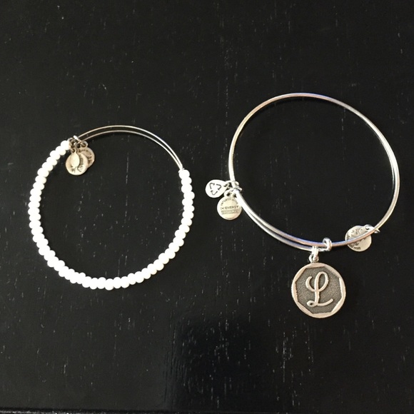 Alex and Ani L initial bracelet