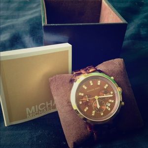 Michael Kors tortoise audrina style watch