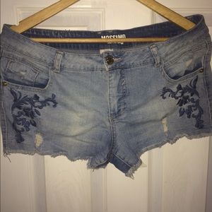 Distressed shorts
