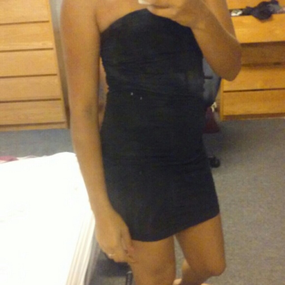 Sexy black bodycon dress