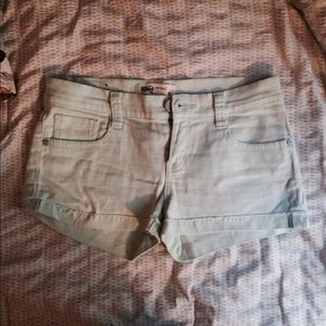 Mint low rise shorts