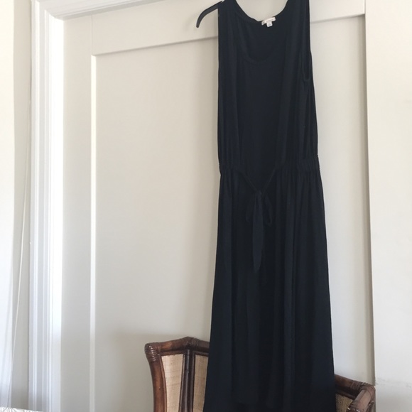 Black gap tea length black dress