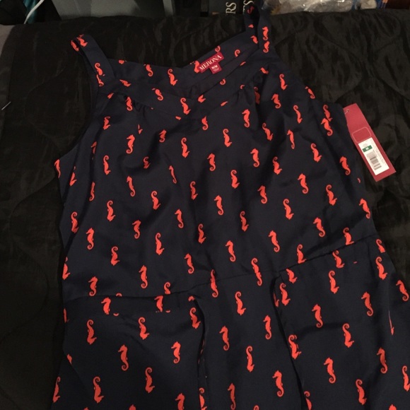 Hi-low seahorse print dress