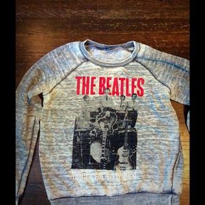 Vintage grey and red Beatles sweatshirt.