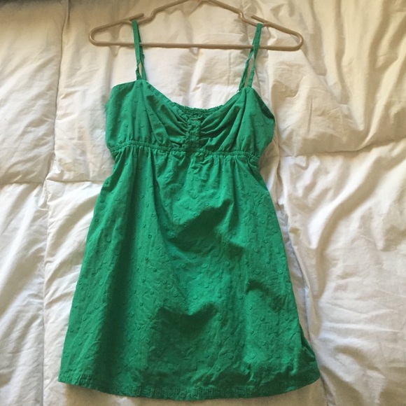 Green tank top