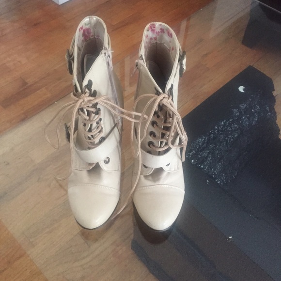 Nude booties