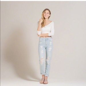 Hollister Boyfriend Ripped Jeans