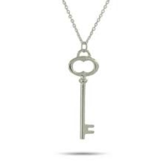 Silver Necklace with Key Pendant